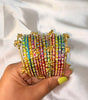Kashmiri bangles with 12 multicoloured bangles