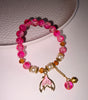 Pink Pearl Charm Bracelet – Korean Aesthetic