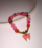 Butterfly Charm Bracelet – Pink Beaded Edition