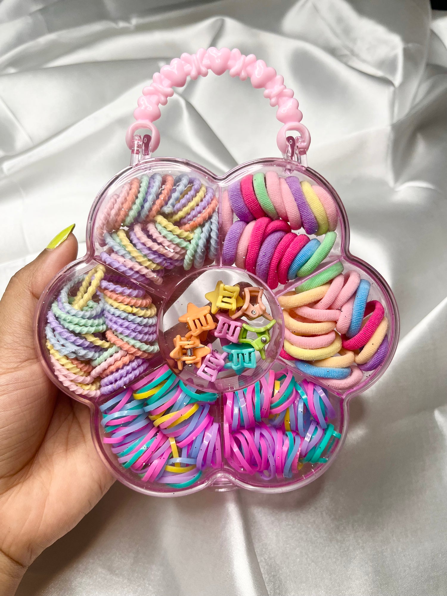 Flower Shape Hair Accessories Storage Box Set