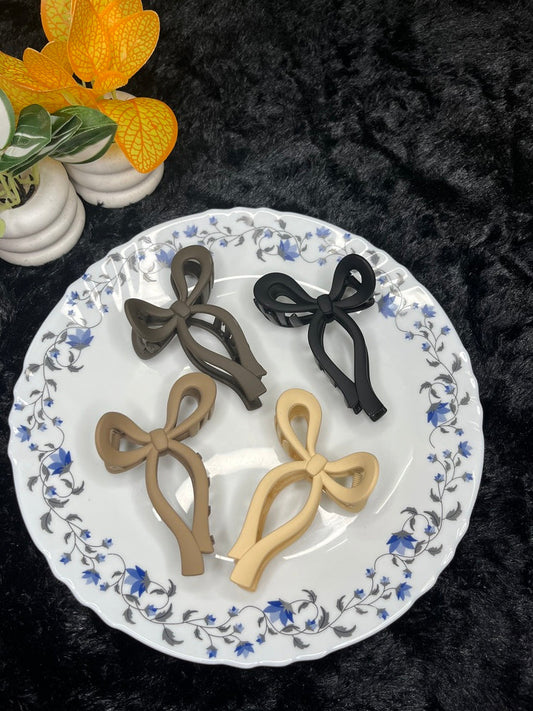 Matte Bow Hair Claw Clip - Liwitan