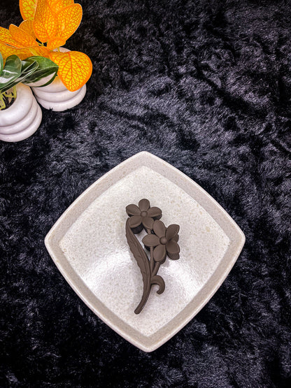 Matte Floral Stem Hair Claw Clip - Liwitan
