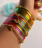 Multicolour Jelly Bangles with Kashmiri Charm Bangles
