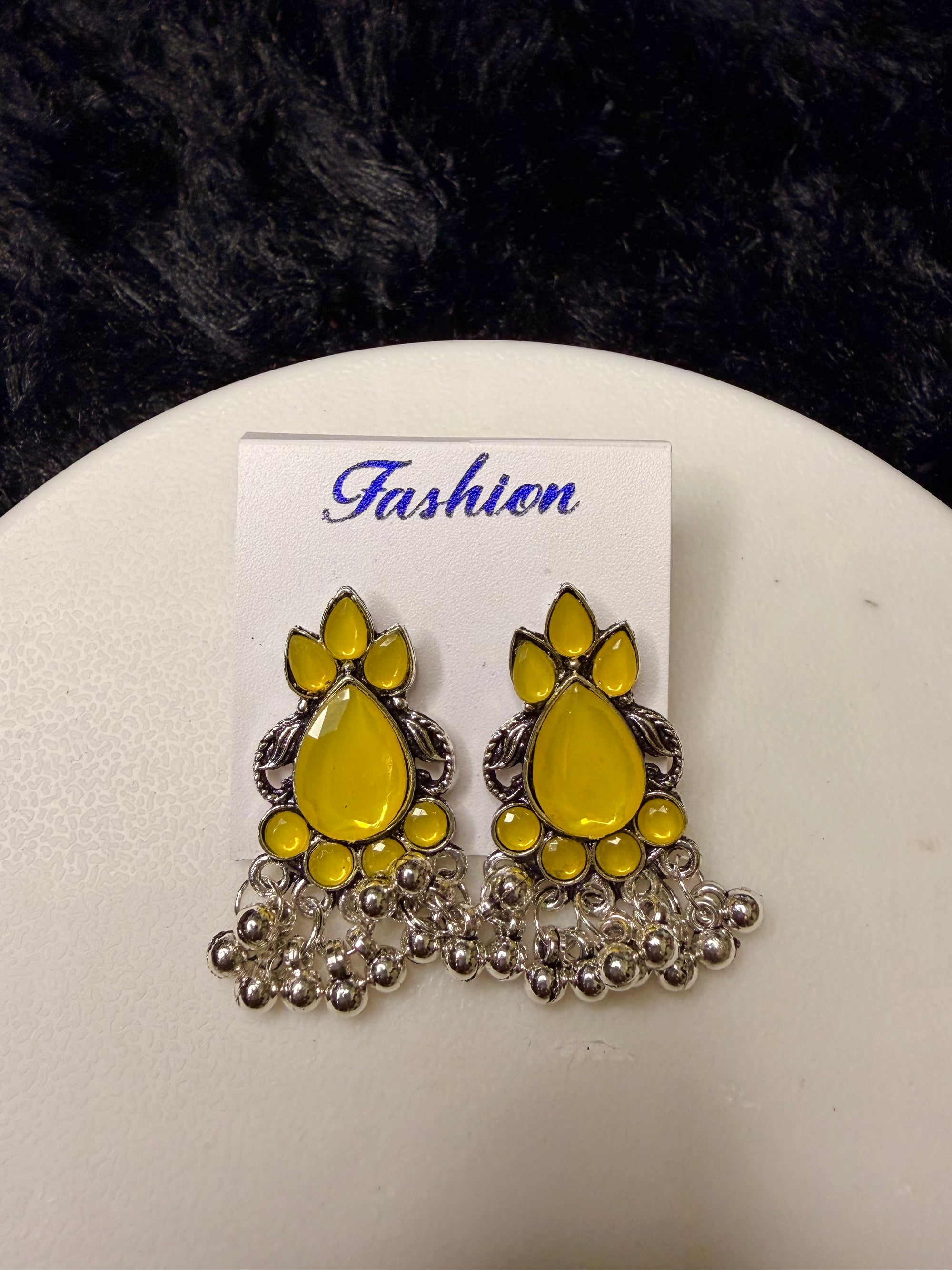 Royal Yellow Bugadi Earrings for Women