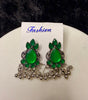 Royal Green Bugadi Earrings for Women