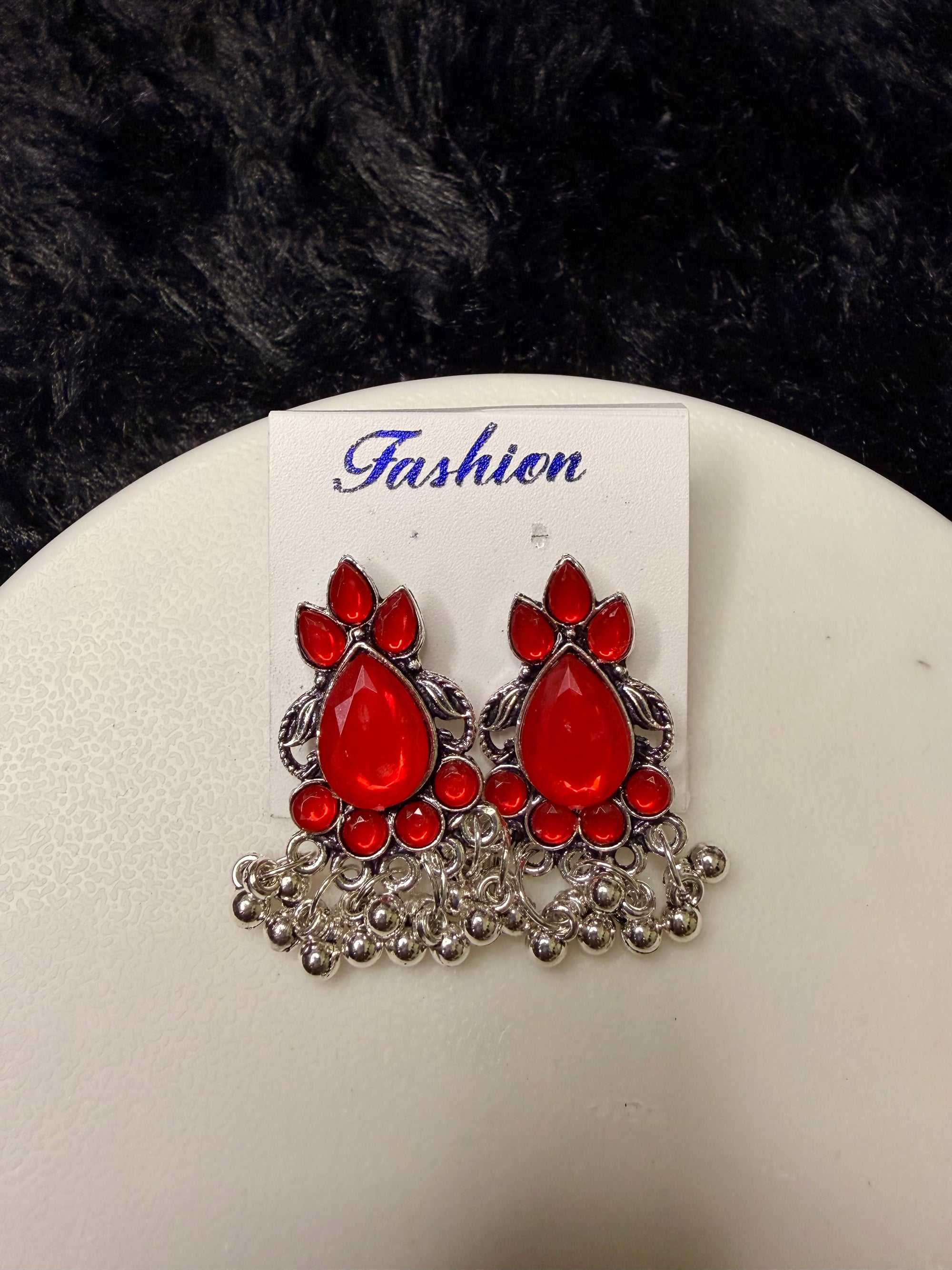 Royal Red Bugadi Earrings for Women
