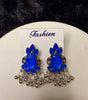 Royal Blue Bugadi Earrings for Women