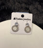 Elegant Round Crystal Stud Earrings