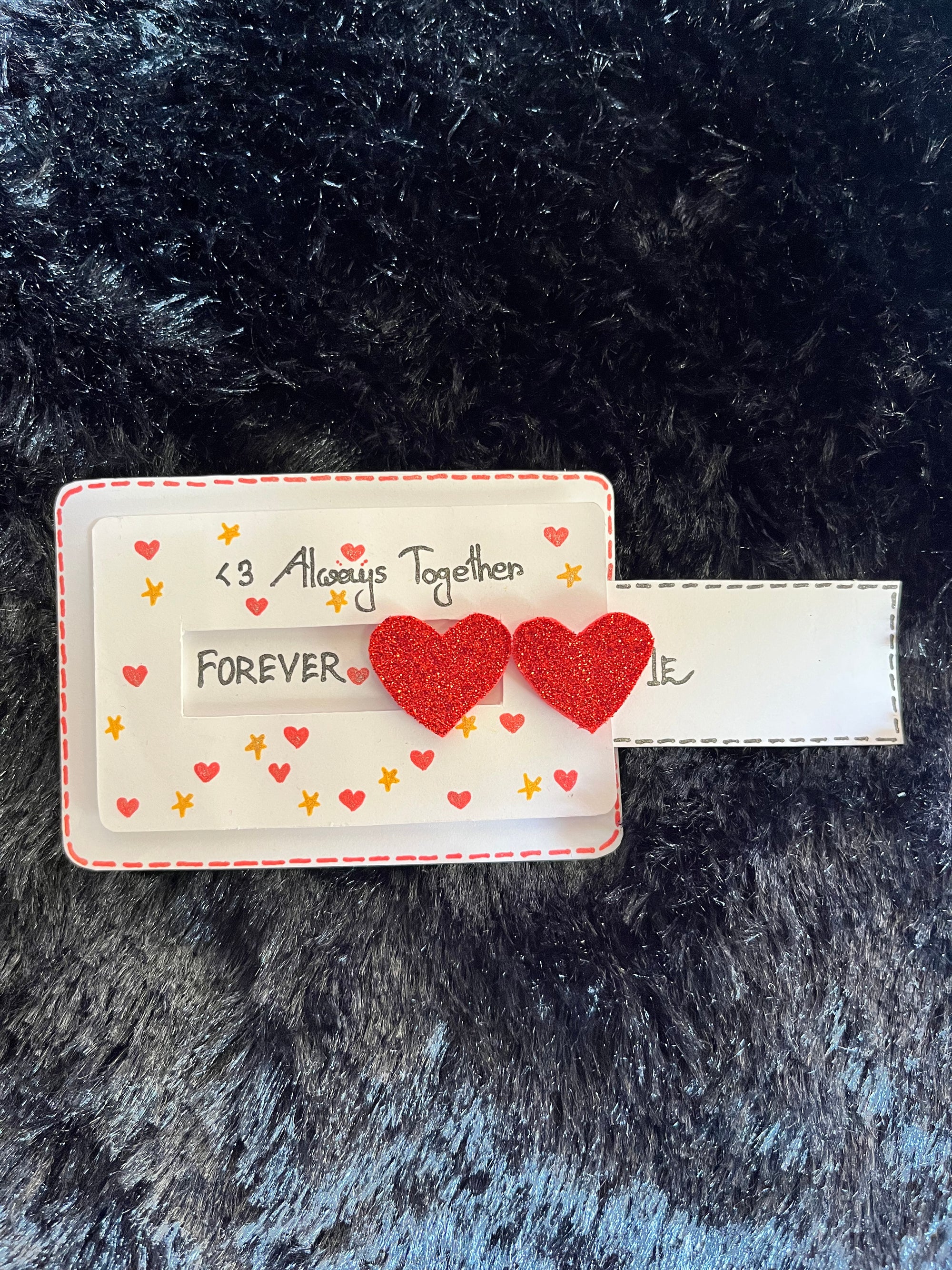 Handmade Sliding Love Card – “Always Together”