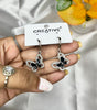 Crystal Butterfly Dangle Hoop Earrings - Liwitan
