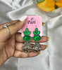Colorful Stone Jhumka Earrings - Liwitan