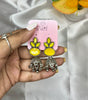 Colorful Stone Jhumka Earrings - Liwitan