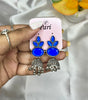 Colorful Stone Jhumka Earrings - Liwitan