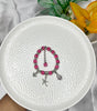 Fuchsia Beaded Charm Bracelet - Liwitan