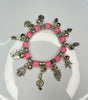 Charm Beaded Bracelet with Dangling Charms