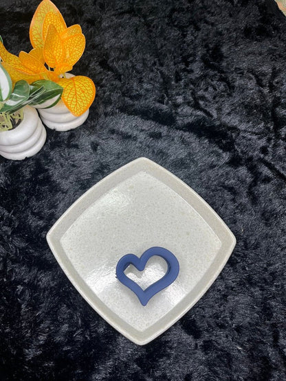 Large Matte Heart Hair Clip - Liwitan